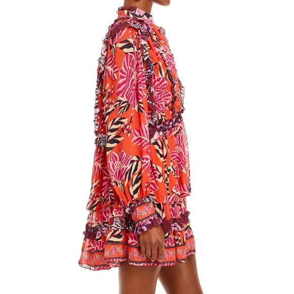 NWT | FARM Rio Rio Ruffled Tiered Mini Dress | Size XL - Picture 6 of 8